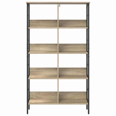 vidaXL Bookshelf Sonoma Oak 82 x 32 x 144.5 cm Engineered Wood