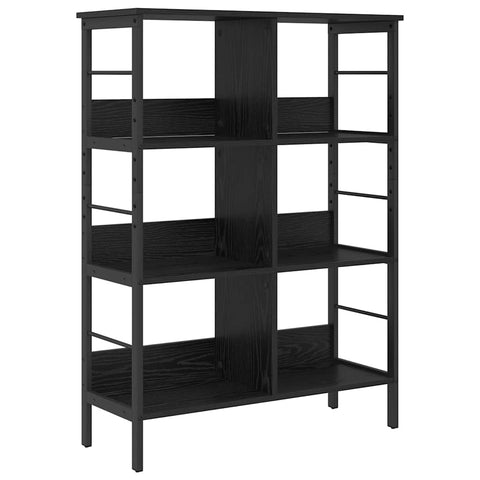 vidaXL Bookshelf Black Oak 82 x 32 x 112 cm Engineered Wood