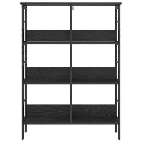 vidaXL Bookshelf Black Oak 82 x 32 x 112 cm Engineered Wood