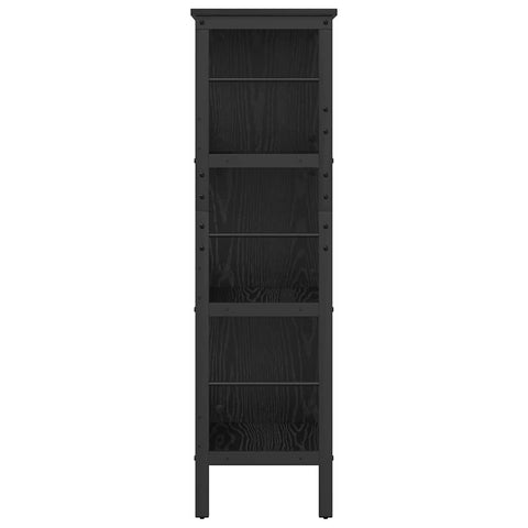vidaXL Bookshelf Black Oak 82 x 32 x 112 cm Engineered Wood