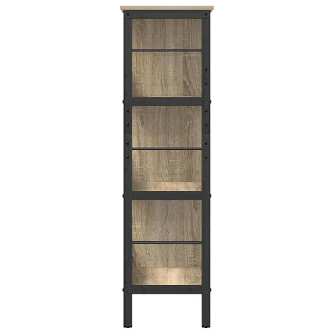 vidaXL Bookshelf Sonoma Oak 82 x 32 x 112 cm Engineered Wood