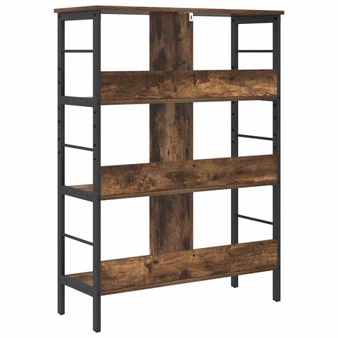 vidaXL Bookshelf Smoked Oak 82 x 32 x 112 cm Engineered Wood