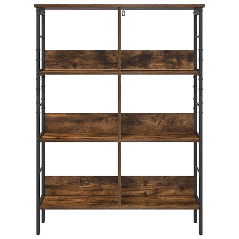 vidaXL Bookshelf Smoked Oak 82 x 32 x 112 cm Engineered Wood