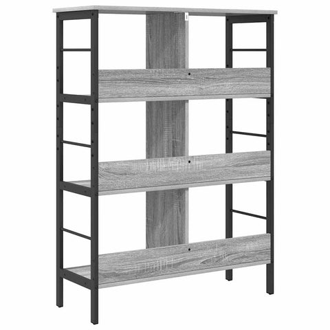 vidaXL Bookshelf Grey Sonoma 82 x 32 x 112 cm Engineered Wood