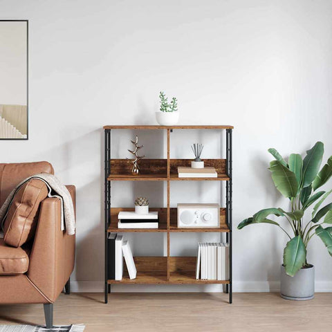 vidaXL Bookshelf Old Wood 82 x 32 x 112 cm Engineered Wood