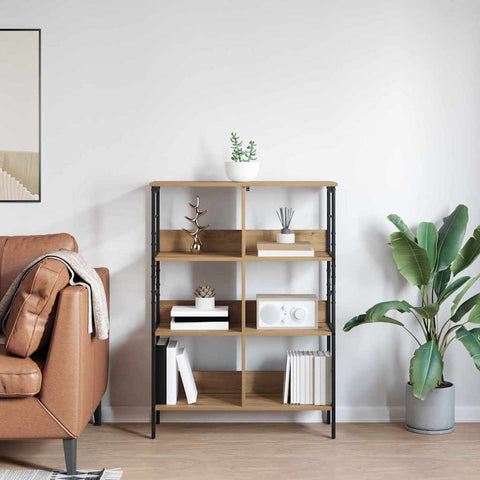 vidaXL Bookshelf Artisan Oak 82 x 32 x 112 cm Engineered Wood