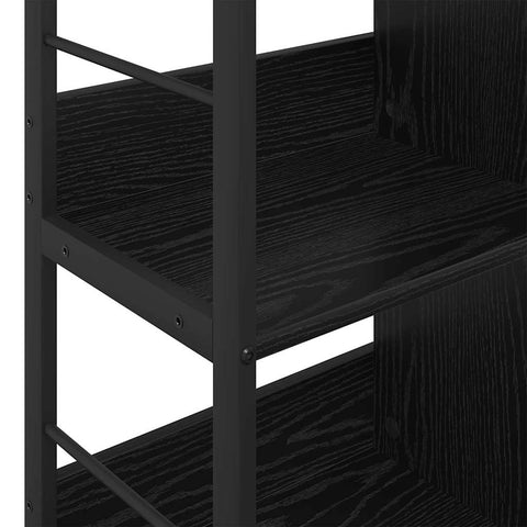 vidaXL Bookshelf Black Oak 82 x 32 x 79 cm Engineered Wood