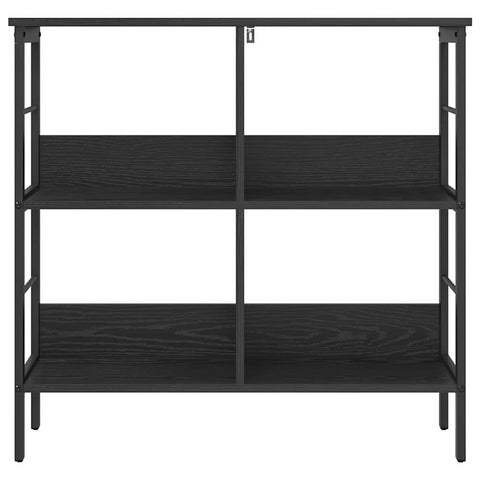 vidaXL Bookshelf Black Oak 82 x 32 x 79 cm Engineered Wood