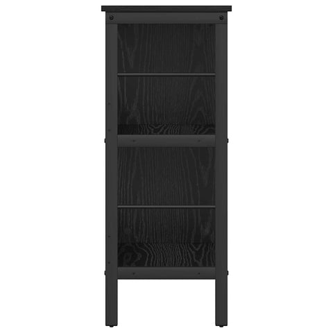 vidaXL Bookshelf Black Oak 82 x 32 x 79 cm Engineered Wood