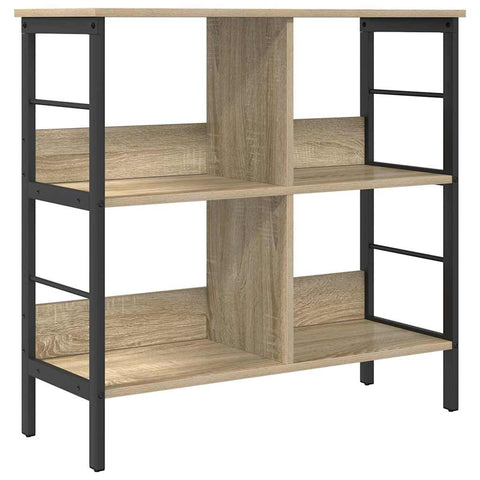 vidaXL Bookshelf Sonoma Oak 82 x 32 x 79 cm Engineered Wood