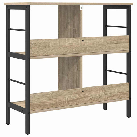 vidaXL Bookshelf Sonoma Oak 82 x 32 x 79 cm Engineered Wood