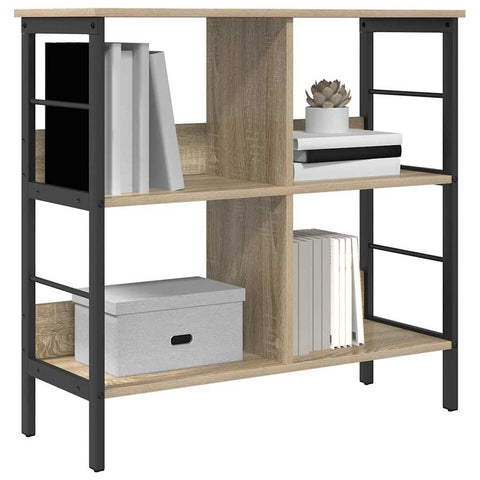 vidaXL Bookshelf Sonoma Oak 82 x 32 x 79 cm Engineered Wood
