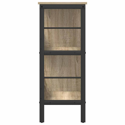 vidaXL Bookshelf Sonoma Oak 82 x 32 x 79 cm Engineered Wood