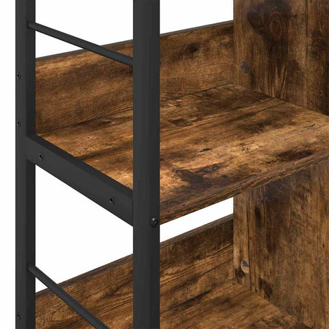 vidaXL Bookshelf Smoked Oak 82 x 32 x 79 cm Engineered Wood