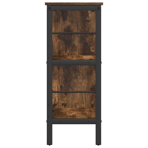 vidaXL Bookshelf Smoked Oak 82 x 32 x 79 cm Engineered Wood