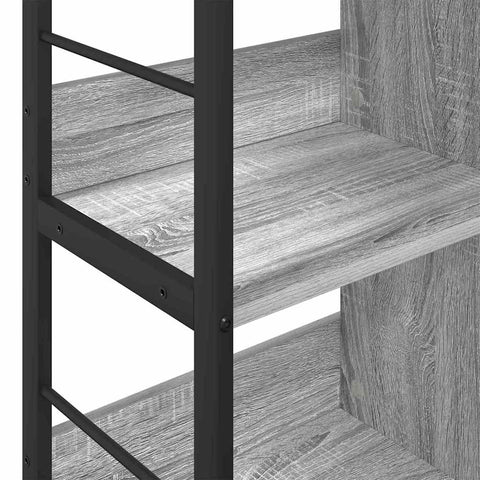 vidaXL Bookshelf Grey Sonoma 82 x 32 x 79 cm Engineered Wood