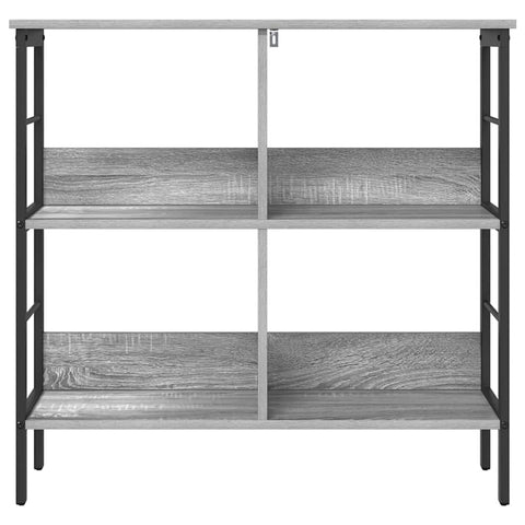 vidaXL Bookshelf Grey Sonoma 82 x 32 x 79 cm Engineered Wood