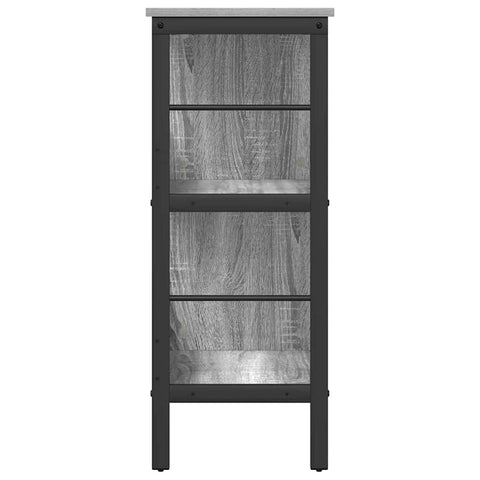 vidaXL Bookshelf Grey Sonoma 82 x 32 x 79 cm Engineered Wood