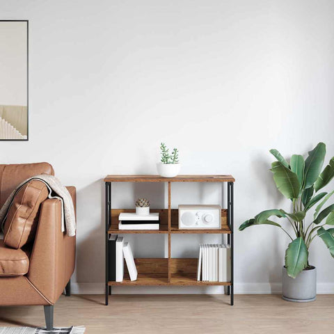 vidaXL Bookshelf Old Wood 82 x 32 x 79 cm Engineered Wood