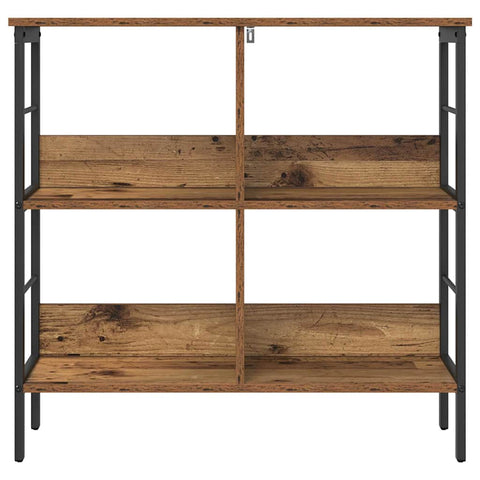 vidaXL Bookshelf Old Wood 82 x 32 x 79 cm Engineered Wood