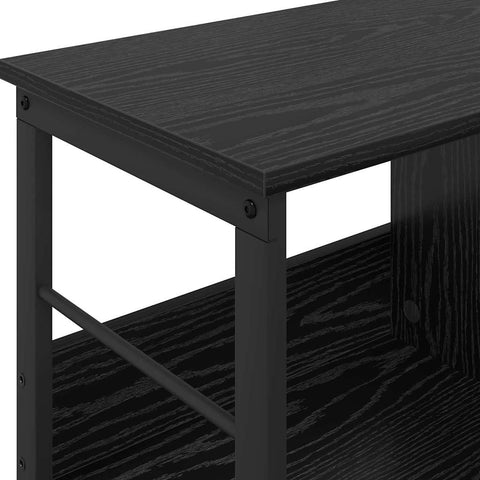 vidaXL Bookshelf Black Oak 82 x 32 x 47 cm Engineered Wood