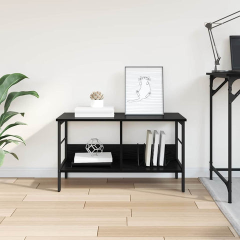 vidaXL Bookshelf Black Oak 82 x 32 x 47 cm Engineered Wood