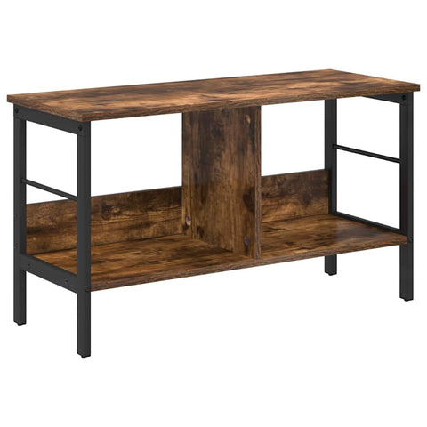 vidaXL Bookshelf Smoked Oak 82 x 32 x 47 cm Engineered Wood