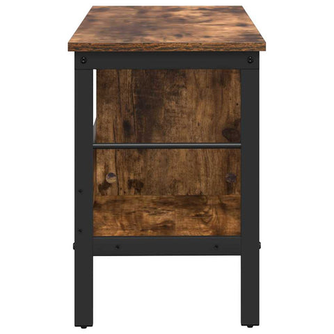 vidaXL Bookshelf Smoked Oak 82 x 32 x 47 cm Engineered Wood