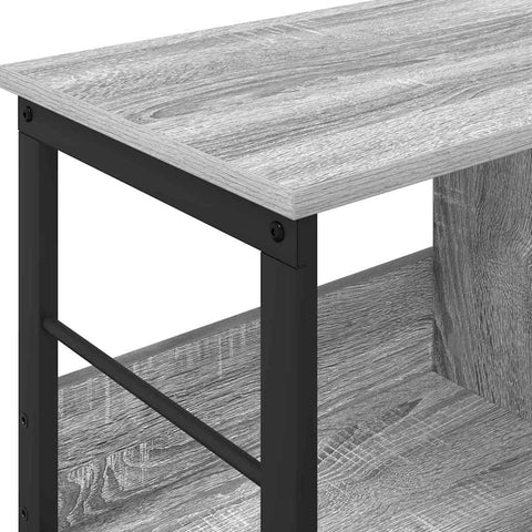 vidaXL Bookshelf Grey Sonoma 82 x 32 x 47 cm Engineered Wood