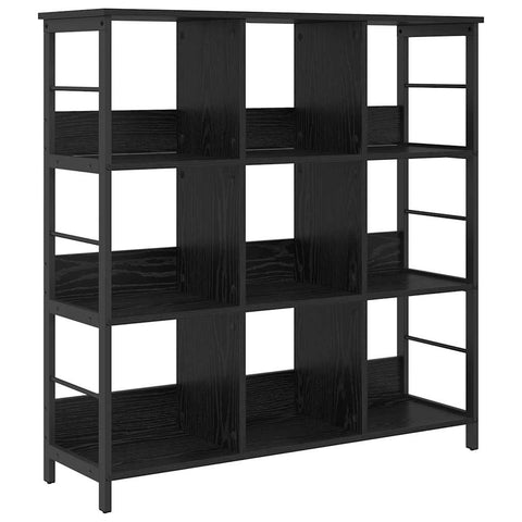 vidaXL Bookshelf Black Oak 102 x 32 x 104.5 cm Engineered Wood