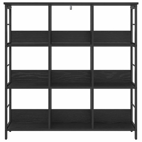 vidaXL Bookshelf Black Oak 102 x 32 x 104.5 cm Engineered Wood