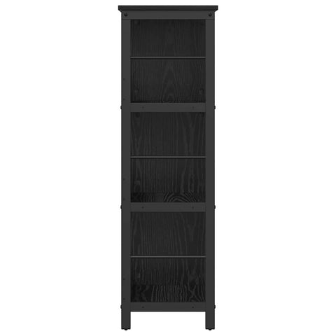 vidaXL Bookshelf Black Oak 102 x 32 x 104.5 cm Engineered Wood