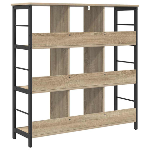 vidaXL Bookshelf Sonoma Oak 102 x 32 x 104.5 cm Engineered Wood