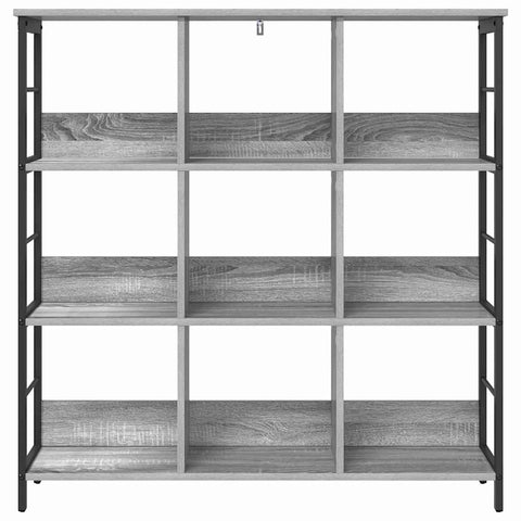 vidaXL Bookshelf Grey Sonoma 102 x 32 x 104.5 cm Engineered Wood