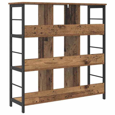 vidaXL Bookshelf Old Wood 102 x 32 x 104.5 cm Engineered Wood
