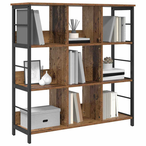 vidaXL Bookshelf Old Wood 102 x 32 x 104.5 cm Engineered Wood