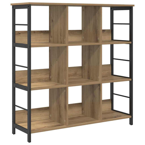 vidaXL Bookshelf Artisan Oak 102 x 32 x 104.5 cm Engineered Wood