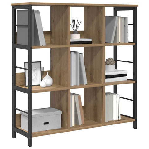 vidaXL Bookshelf Artisan Oak 102 x 32 x 104.5 cm Engineered Wood