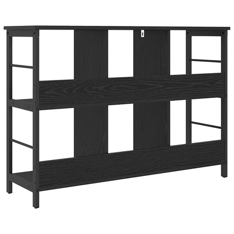 vidaXL Bookshelf Black Oak 102 x 32 x 72.5 cm Engineered Wood