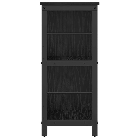 vidaXL Bookshelf Black Oak 102 x 32 x 72.5 cm Engineered Wood