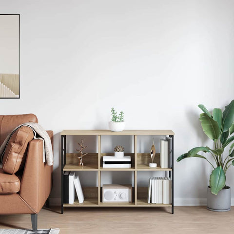 vidaXL Bookshelf Sonoma Oak 102 x 32 x 72.5 cm Engineered Wood