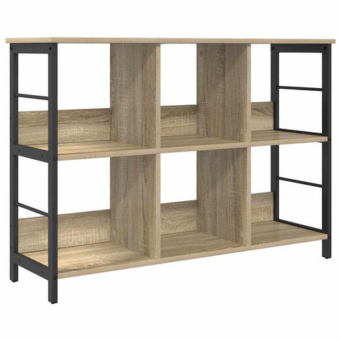 vidaXL Bookshelf Sonoma Oak 102 x 32 x 72.5 cm Engineered Wood