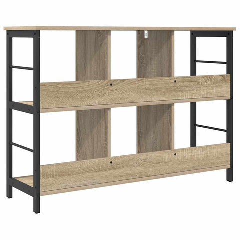 vidaXL Bookshelf Sonoma Oak 102 x 32 x 72.5 cm Engineered Wood