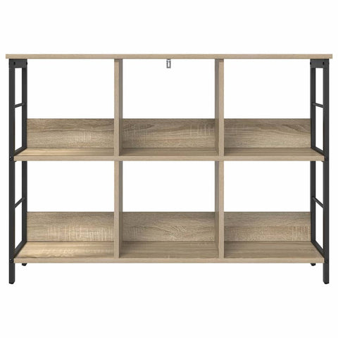 vidaXL Bookshelf Sonoma Oak 102 x 32 x 72.5 cm Engineered Wood