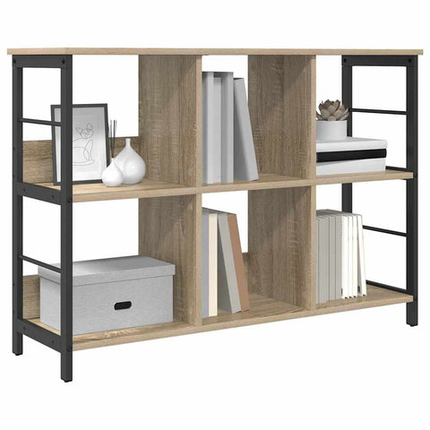 vidaXL Bookshelf Sonoma Oak 102 x 32 x 72.5 cm Engineered Wood