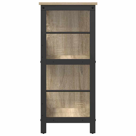 vidaXL Bookshelf Sonoma Oak 102 x 32 x 72.5 cm Engineered Wood