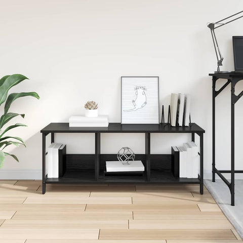 vidaXL Bookshelf Black Oak 102 x 32 x 40.5 cm Engineered Wood