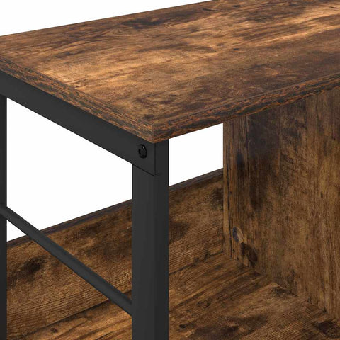 vidaXL Bookshelf Smoked Oak 102 x 32 x 40.5 cm Engineered Wood