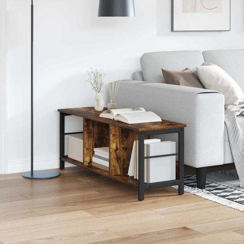 vidaXL Bookshelf Smoked Oak 102 x 32 x 40.5 cm Engineered Wood