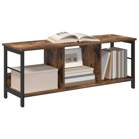 vidaXL Bookshelf Smoked Oak 102 x 32 x 40.5 cm Engineered Wood